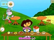 Dora food serving dora játékok