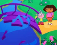 Dora puzzle bridge online dora játék