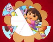 Dora the Explorer round puzzle online
